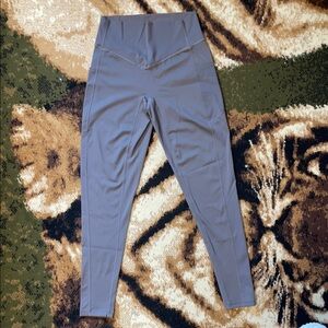 Gray High-Waisted Leggings with Modern Silhouette